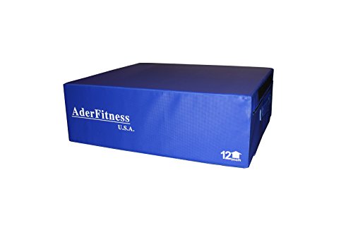 Ader Foam Soft Plyo Box 6'',12'',18''-Commercial Grade - color: 12'' Blue