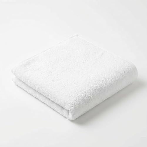 Dalisa Bench Hood Gym Towel – 100% Turkish Cotton – Non-Slip Hooded Design for Weight Benches – 450 GSM – 19.7" x 51.2" – Ultra-Absorbent, Quick-Dry Workout Towel – Made in Türkiye – White - color: White