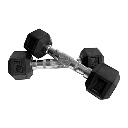 Fitness First Fitness First Rubber Hex Dumbbell Pairs