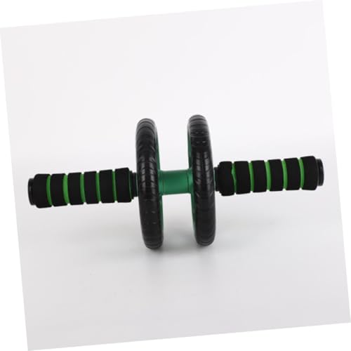 Dual-wheel Ab Roller for Core Strength with Non-slip Handles Stable Abdominal Exercise Device for Weight Loss and Fitness Training Lightweight Home Gym Equipment in Green