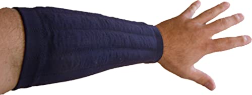 Weighted Compression Sleeve (5 Size Options) Tremor Control, Strength/Movement Assistance, PT & OT (USE SIZE CHART & VIDEO TO FIND THE CORRECT SIZE) - size: Arm Weight LRG