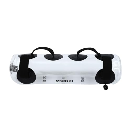 55lbs Water-Filled Exercise Bag Adjustable Weight Training System for Full Body Workouts Includes Pump & Comfort Handles for Squats, Rows & More