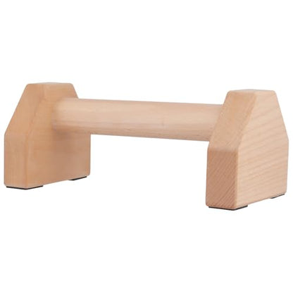 4 PCS Wood Push Up Stands, 2 Pairs Non Slip Base Wooden Parallettes, Push up Handles Exercise Equipment for Fitness, Calisthenics, 10 x 5 x 3.7 inch