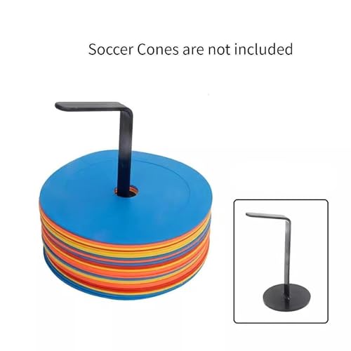 Soccer Cone Holder for Training Discs, Saucer Carrier Stand for Flat Soccer Cones, PP Material, 16.8cm (6.6 inch) Height