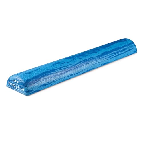 OPTP PRO-Roller Soft Density Foam Roller – Low Density Soft Foam Roller for Physical Therapy, Pilates, Yoga Foam Roll Exercises, and Muscle Recovery - Blue 36" x 6" x 3" Half-Round - color: Blue 36" X 6" X 3" Half-round