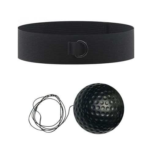 Boxing Reflex Ball with Adjustable Headbands,MMA Training Equipment,Punching Ball,Perfect for Fight Reaction,Hand Eye Coordination,Punching Speed,Agility,for Adults and Kids - color: Black Soft