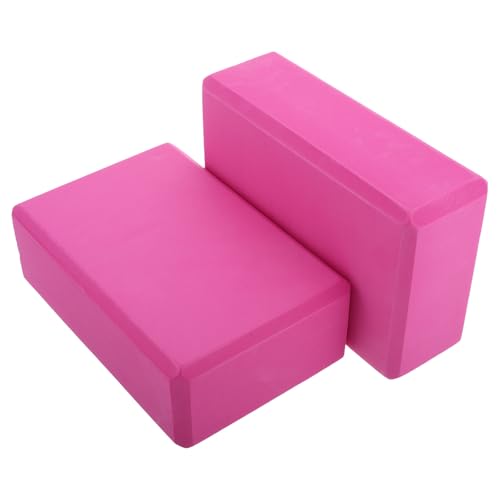 Luxshiny 2pcs Non-slip Eva Yoga Blocks for Balance and Flexibility, High Density Foam Exercise Bricks for Pilates, Stretching, and Yoga Training, Suitable for Adults