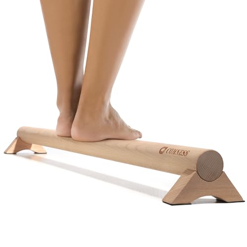 Versatile 40 Inch Beech Wood Balance Beam for Home Use - Enhance Balance, Ankle Strengthener Foot Exerciser for Sprained, Physical Therapy Purposes for Plantar Fasciitis Relief