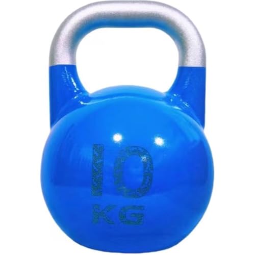 Kettlebell Weights Fitness Sports Competitive Kettle Ball, Muscle Training Dumbbells for Men and Women, Swing/Squat, Gym Exercise Equipment(Light blue-10kg)