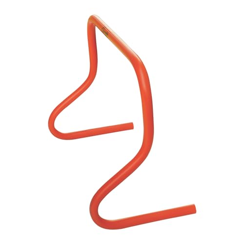 Champion Sports Speed Hurdles – Lightweight Adjustable Agility & Jump Training for Athletes - Speed & Stride Drills, Soccer, Football & Track - style: 12" Orange (Single Hurdle)