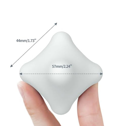 AWINNER 6-Point Trigger Point Massager Palm-Sized (2.2"), Ergonomic Grip Tool for Instant, Deep Tissue Pain Relief - Ultra-Portable Knob for Neck, Back, Shoulder & Foot