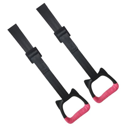 Toddmomy 1pcs Gymnastics Rings Set for Kids，Professional Indoor Gym Pull up Rings with Adjustable Straps Kids Playground Home Exercise Gym Rings