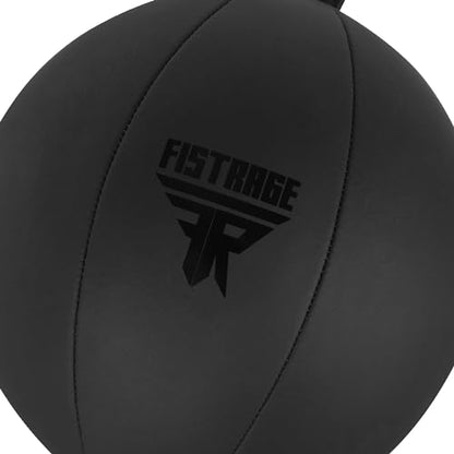 FISTRAGE Double End Ball Training Dodge MMA Boxing Floor to Ceiling Punch Speed Ball Bag Kit with Rope, Bean Ball, for Kicking Workout and Fitness - color: Matt Black