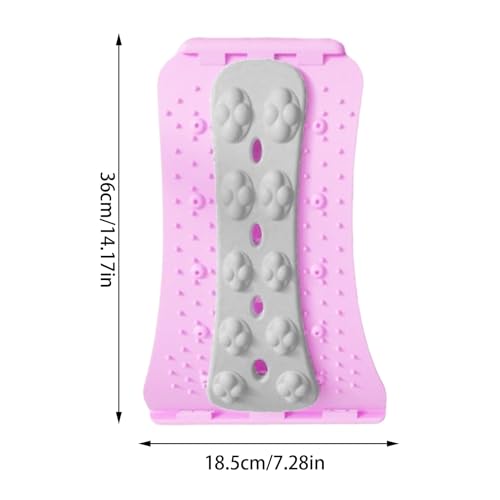 Lumbar Support Board Arc Traction Massager - color: Pinks