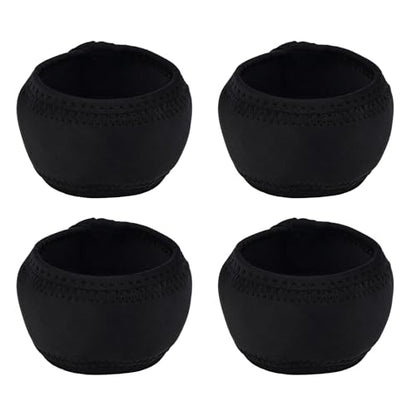 Durable Neoprene Dumbbell Head Covers 4 Pack Protect Your Floors and Weights Compatible with 3.93 Inch Coated Dumbbells 7 10 15 20 lbs