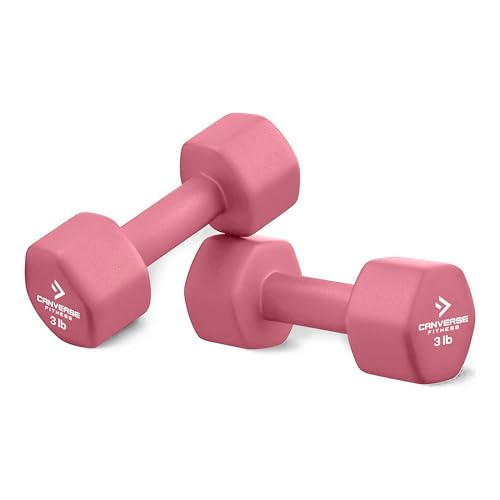 Neoprene Coated Dumbbell Sets of 2, Hand weight Dumbbells Anti-roll, Anti-Slip, Hexagon Shape for Strength Training Exercises Dumbbell Pairs for Men and Women, Ideal for Home Gym