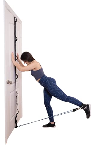 Anchor Strap for Resistance Band Exercises, Heavy Duty Door Gym Band,Full Body Multi-Point Home Gym, Portable Workout Equipment, Easy to Instal, No Hardware Necessary