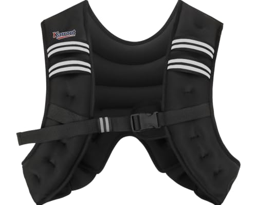 Weighted Vest for Women Men Kids 12lb Body Weight Vests with Reflective Stripe and Adjustable Buckle for Running, Strength Training, Jogging, Walking，Training Workout
