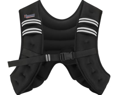 Weighted Vest for Women Men Kids 12lb Body Weight Vests with Reflective Stripe and Adjustable Buckle for Running, Strength Training, Jogging, Walking，Training Workout