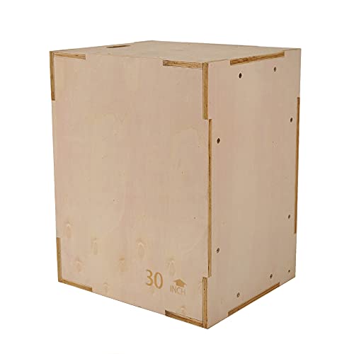 Sunny Health & Fitness Foam Plyo Box with Adjustable Heights and High Weight Capacity - style: 30" Max - Wood