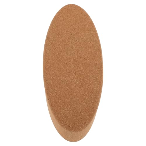 Cork Yoga Blocks Set Oval Shape High Density Yoga Bricks for Women Calf Stretch and Pilates Fitness Exercise Equipment