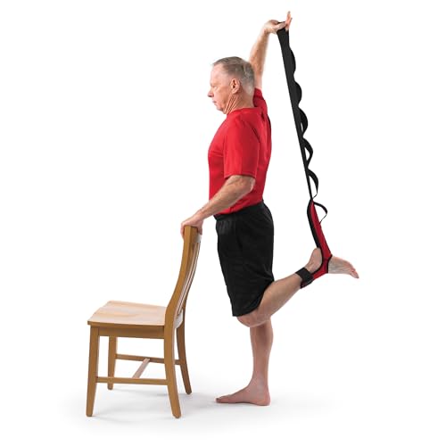 OPTP The Original Stretch-EZ, Top Choice Plantar Fasciitis Stretcher, Hamstring Stretch Strap and Achilles Tendon Stretcher, Stretching Strap for Physical Therapy. Made in the USA
