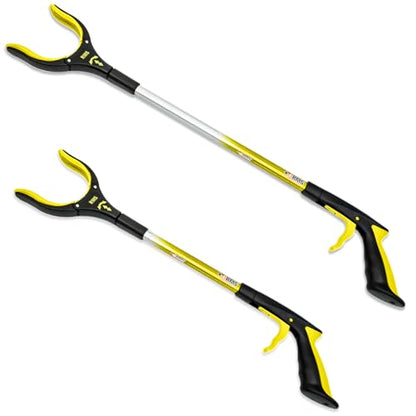 RMS 2-Pack 34 Inch and 21 Inch Grabber Reacher with Rotating Jaw - size: 2 Count (Pack of 1)