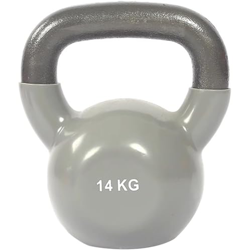 Kettlebell Weights Women's Fitness Shaping Kettle Bells, Home Squat Exercise Kettle Ball, Vest Line/Peach Buttocks, Create A Perfect Body Curve(Silver grey-14kg) - color: Silver Grey-14kg