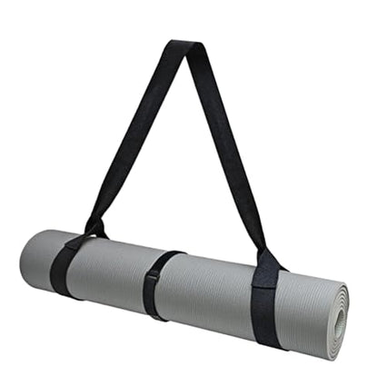 Adjustable Yoga Mat Strap Carrier, Thick Wide Yoga Mat Holder with Hook-and-loop fastener for yoga enthusiast, Travel Gym, Black Non-Slip Yoga Straps for Carrying Mats