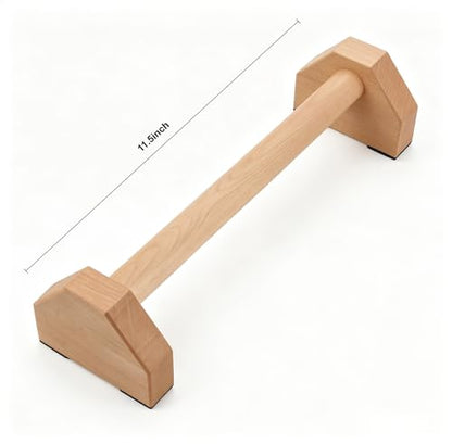 Push Up Bars – 2 PCS Wooden Pushup Handles with Non-Slip Base, 30CM Parallettes Bars for Calisthenics Equipment, Push Up Bar for Floor Strength Training, Handstand Bars, Perfect Pushup Stands for Home Workout