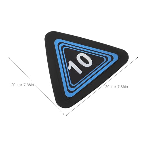 10pcs Spot Dot Markers: Non Slip Agility Spots Marker, 1-10 Number Football Triangle Field Court Dots for Fitness Training Classroom Activity