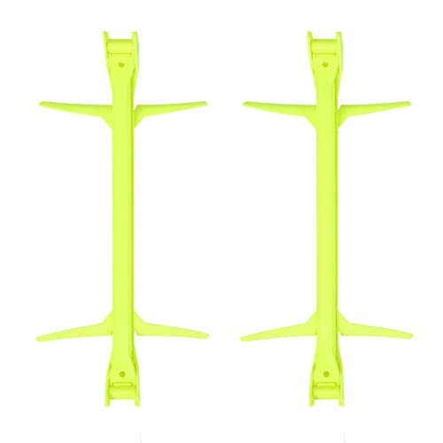 RiToEasysports Soccer Training Hurdles, Portable Adjustable Agility Hurdles Lightweight 2 Pack Yellow Cones for Athletes, Home Workouts, Field Training Drills