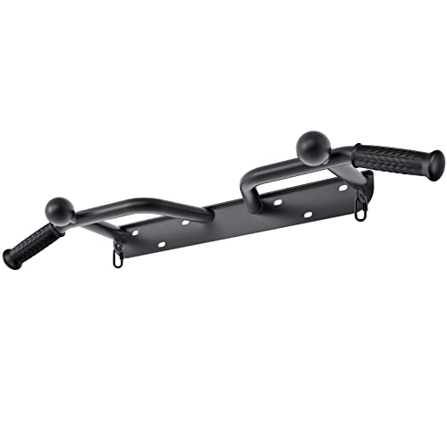 SELEWARE Heavy Duty Welded Pull Up Bar Wall/Joist/Ceiling Mount Chin Up Bar - color: C2: Black Wall Mount Pull Up Bar