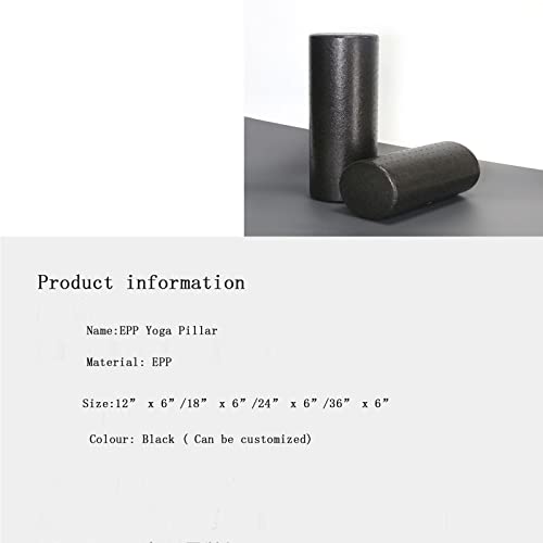 NC Foam Roller EPP Exercise Foam Roller High-Density Round Foam Roller Extra Firm High Density Foam Roller for Exercise, Massage, Muscle Recovery 12", 18", 24", 36"