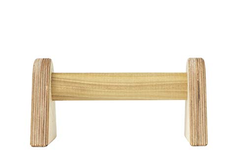 Beyond Balance Wood Parallettes Push-up Bar Dip Station for Gymnastics Calisthenics Acrobatics| Handstands Planche Push-ups L-sits Dips - style: Small