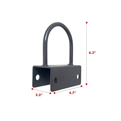 Sunny Health & Fitness Power Cage Squat Rack Upgrade Attachments, Dip Bar, Plate Bar Holder, Belt Squat, J Hook, Lat, Adapter, U Ring, Pull Up Bar, Landmine, Captain's Chair, Tricep Rope For Home Gym - style: U-Ring
