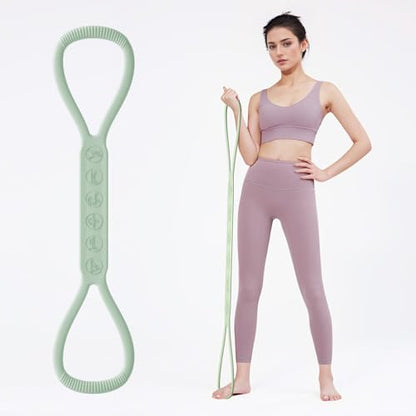2025 Upgraded Figure 8 Resistance Band for Physical Therapy, Shoulder Back Arm Exercise Bands, 3 Resistance Levels for 15 25 35lb for Kids Adult Elderly