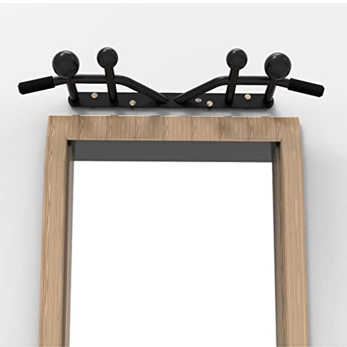 Chin Up Bar Heavy Wall Mounted Steel Pull Up Bar | With A Grip Ball | Home Gym Arm Strength Training Horizontal Bar | Safe Load 300Kg
