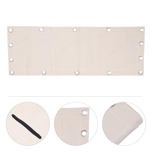 VOSAREA Wall-Mounted Boxing Triplet Bag Empty 110x40cm Canvas Sandbag for Boxing Training and Workout, Hanging Punching Bag for Martial Arts and Fitness