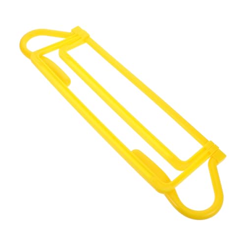Cabilock Football Agility Training Set Adjustable Height Hurdles for Athletes, Foldable Yellow Soccer Speed Training Equipment for Agility and Plyometric Practice