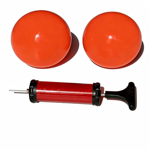 Massage Ball Smooth Ball Set (Pair) – Adjustable Firmness Massage Roller Ball for Back and Neck Massage -to Sensitive Soft Tissue Deep Muscle Gentle Relief (Orange) - color: Orange