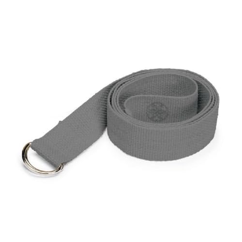 Gaiam Yoga Strap Premium Athletic Stretch Band with Adjustable Metal D-Ring Buckle Loop | Exercise & Fitness Stretching for Yoga, Pilates, Physical Therapy, Dance, Gym Workouts