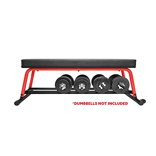 Sunny Health & Fitness Weight Bench for Heavy Duty Workouts, Exercise, Strength Training, Lifting and Home Gyms