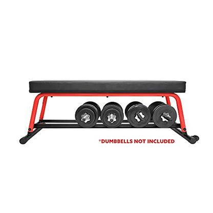 Sunny Health & Fitness Weight Bench for Heavy Duty Workouts, Exercise, Strength Training, Lifting and Home Gyms