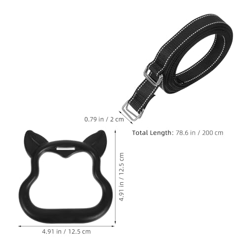 Outanaya Gymnastics Rings Set with Adjustable Straps, Black Foldable Pull up Rings for Indoor Fitness Training and Strength Exercise Equipment for Boys