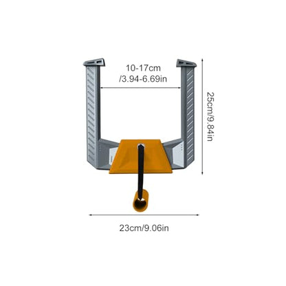 Doorway Pull Up Bars Portable Compact No Drilling Required Comfortable - color: Gray
