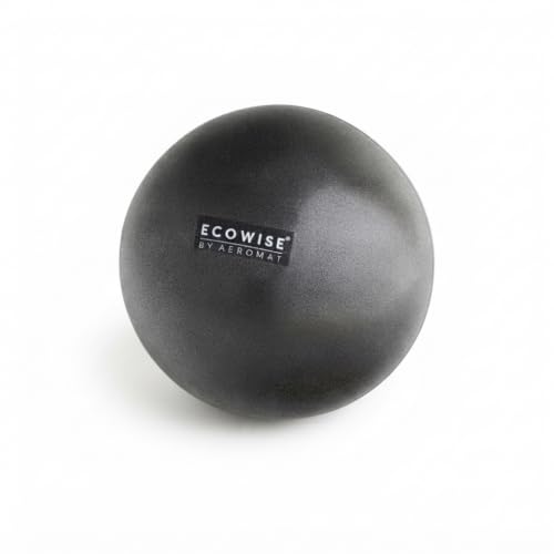 EcoWise 9" Inflatable Pilates Ball, Exercise Balls with Natural Coloring - color: Charcoal