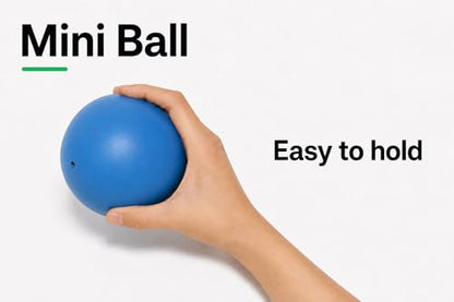 CIZEBO Mini Exercise Ball 4 Inch, Small Pilates Ball for Core Training, Thigh and Hip Exercises, Mini Yoga Ball for Stability Training, Workouts, Fitness Classes, Blue