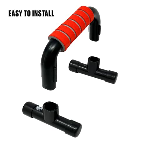 Tapout Push Up Bars - Non-Slip Comfortable Grip for Enhanced Chest, Shoulder & Arm Workout - Durable Plastic Design for Home Gym Strength Training
