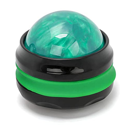 Coolrunner Massage Ball, Manual Roller Massager, Handheld Self Massage - color: Green